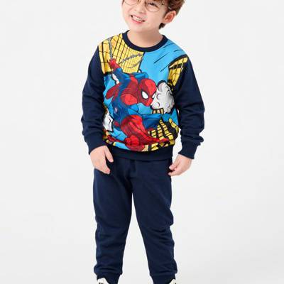 Bộ nỉ dải tay bé trai Spider man Rabity 5264