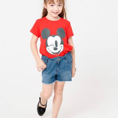 Áo thun Mickey ngắn tay bé gái Rabity 5125