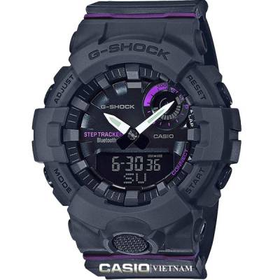 Đồng Hồ Nam Casio G Shock GMA-B800-8ADR Dây Nhựa Màu Đen - Kết Nối Bluetooth - Đèn Led Đôi