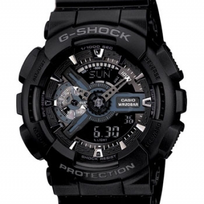 ĐỒNG HỒ NAM CASIO G-SHOCK GA-110-1BDR DÂY NHỰA - MÀU ĐEN