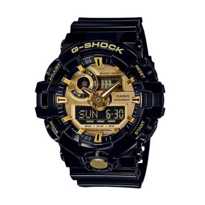 ĐỒNG HỒ NAM CASIO G-SHOCK GA-710GB-1A Đèn nền Illuminator - Thiết kế Mạ vàng - Chống nước 200 mét