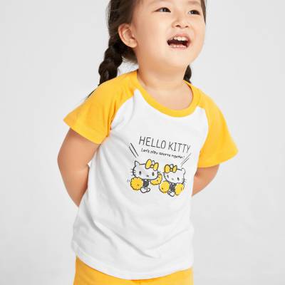 Bộ mặc nhà bé gái hello kitty